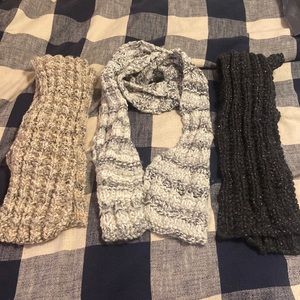 Handmade Wool Scarves - Lot of 3